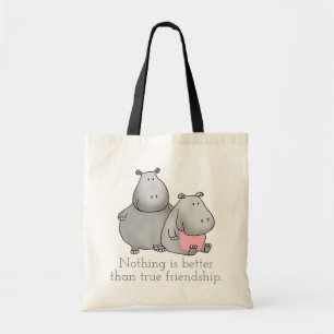 Wahre Freundschaft Hippo Tote Bag Tragetasche