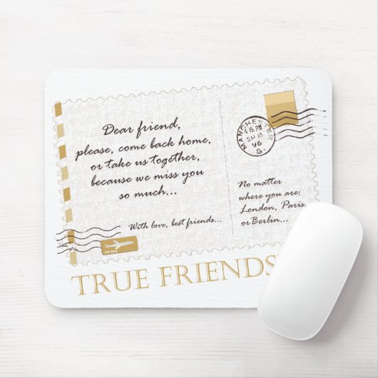 Wahre Freundschaft Mousepad (Mit Mouse)
