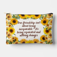 Wahre Freundschaft - Zitat – Druck Cut Sew Tasche