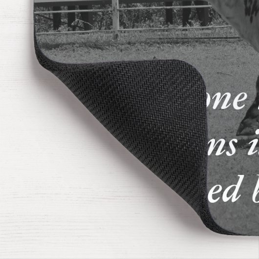 Wahre Führer ergreifen den Stier durch die Hörner Mousepad (Ecke)