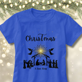 Wahre Geschichte Christlich Weihnachten Geburt Jes T-Shirt