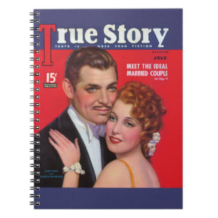 Wahre Geschichte - Clark Gable u. Jeanette Notizblock