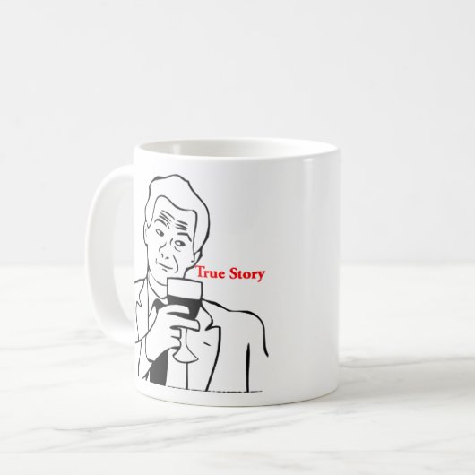 Wahre Geschichte Kaffeetasse (Vorderseite Links)