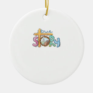 Wahre Geschichte Kreuz Jesus Ostertag Christen Er  Keramik Ornament