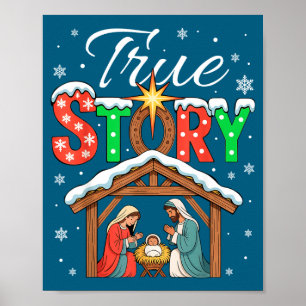 Wahre Geschichte Weihnachten Geburt Jesu Christi R Poster