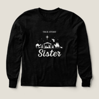 Wahre Geschichte Weihnachts-Pyjama-Design Schweste