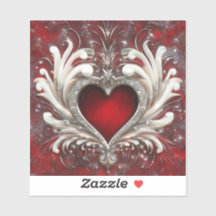 Wahre HerzValentine-Vinyl-Schneidkleber