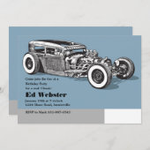 Wahre klassische Geburtstags-Einladung Einladung (Vorne/Hinten)