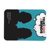 Wahre Kriminalität auf unseren Minds flexibel Magnet (Horizontal)