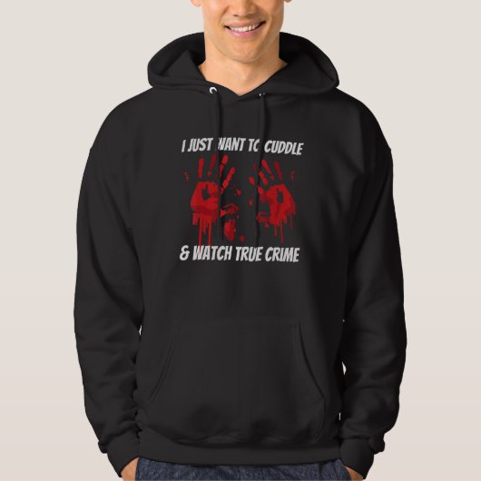 Wahre Kriminalität Hoodie (Vorderseite)