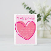 Wahre Liebe am Valentinstag Postkarte (Stehend Vorderseite)