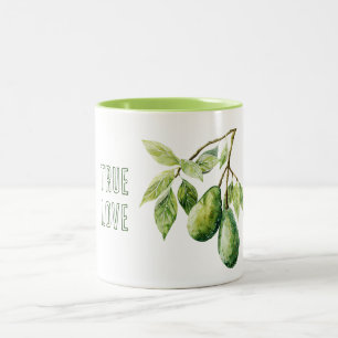 Wahre-Liebe-Avocados Zweifarbige Tasse
