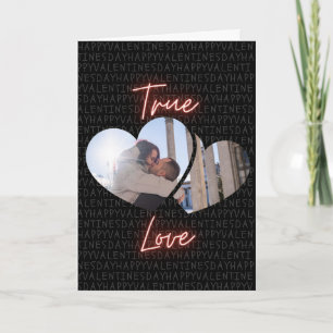 Wahre Liebe Benutzerdefiniertes Foto Valentinstag Karte