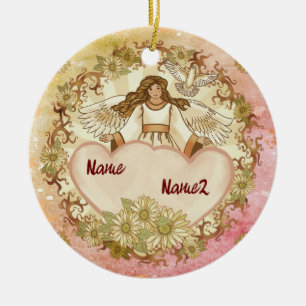 Wahre Liebe Christlicher Engel Keramik Ornament