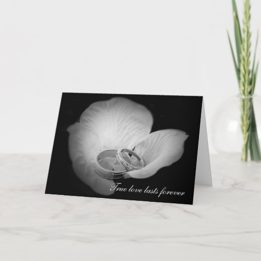 Wahre Liebe dauert ewig Karte (Vorderseite)