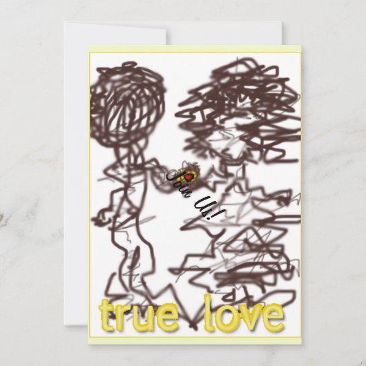 Wahre Liebe Einladung (Vorderseite)