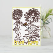 Wahre Liebe Einladung (Stehend Vorderseite)