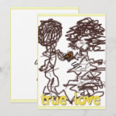 Wahre Liebe Einladung (Vorne/Hinten)