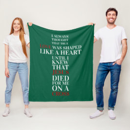 Wahre Liebe Fleecedecke