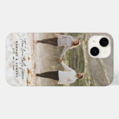 Wahre Liebe Foto Modernes, personalisiertes Gesche Case-Mate iPhone Hülle (Rückseite (Horizontal))