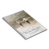 Wahre Liebe Foto Modernes, personalisiertes Gesche Notizblock (Rechte Seite)