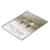 Wahre Liebe Foto Modernes, personalisiertes Gesche Notizblock (Linke Seite)