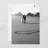 Wahre Liebe für immer Postkarte (Vorne/Hinten)