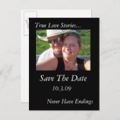 Wahre Liebe-Geschichten Ankündigungspostkarte (Vorne/Hinten)