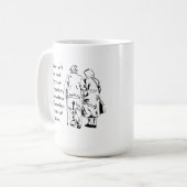 Wahre Liebe Groß und Klein Romantische Tasse (Vorderseite Links)