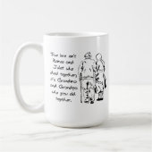 Wahre Liebe Groß und Klein Romantische Tasse (Links)