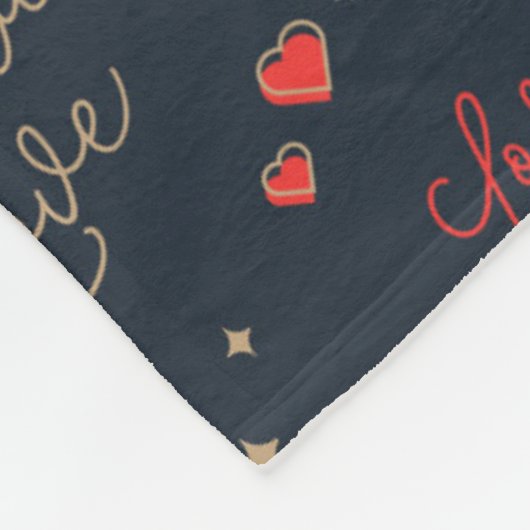 Wahre Liebe Hände und Blume Fleecedecke (Ecke)