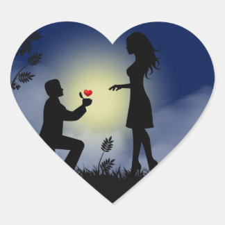 Wahre Liebe Herz-Aufkleber