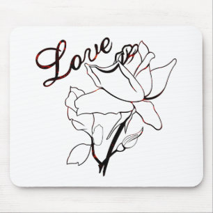 Wahre Liebe Herz Rosen Valentinstag Süßeste Mousepad