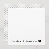 Wahre Liebe Hochzeit oder Verlobung Mitteilungskarte (Vorne/Hinten)