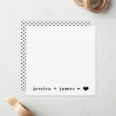 Wahre Liebe Hochzeit oder Verlobung Mitteilungskarte (Vorderseite/Rückseite Beispiel)