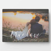 wahre Liebe, Hochzeitsjubiläumsfoto mit minimalem Fotoplatte (Vorderseite)
