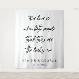 Wahre Liebe ist der Hintergrund des Fotos Hochzeit Wandteppich