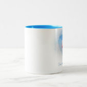 Wahre Liebe ist unglaublich Zweifarbige Tasse (Mittel)