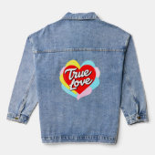 Wahre Liebe Jeansjacke (Rückseite)