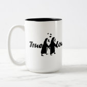 Wahre Liebe (Penguin) Zweifarbige Tasse (Links)