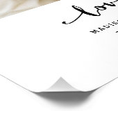 Wahre Liebe | Personalisierte Hochzeitsschrift Fotodruck (Ecke)