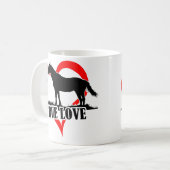 Wahre Liebe (Pferd) Kaffeetasse (Vorderseite Links)