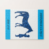 "WAHRE LIEBE" PFERDE MIT PERSONALISIERTEM NAMEN. PUZZLE (Horizontal)