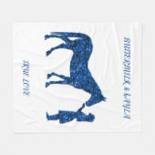 "WAHRE LIEBE" PFERDEBLANKET MIT PERSONALISIERTEM N FLEECEDECKE (Vorderseite (Horizontal))