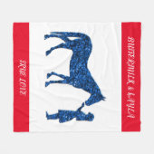 "WAHRE LIEBE" PFERDEBLANKET MIT PERSONALISIERTEM N FLEECEDECKE (Vorderseite (Horizontal))