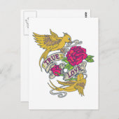 Wahre Liebe Postkarte (Vorne/Hinten)