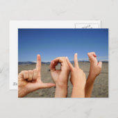 Wahre Liebe Postkarte (Vorne/Hinten)