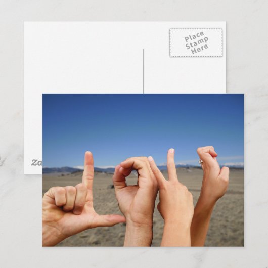 Wahre Liebe Postkarte (Vorne/Hinten)