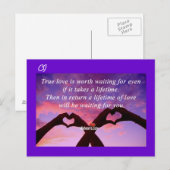 Wahre Liebe - Postkarte (Vorne/Hinten)