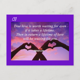 Wahre Liebe - Postkarte